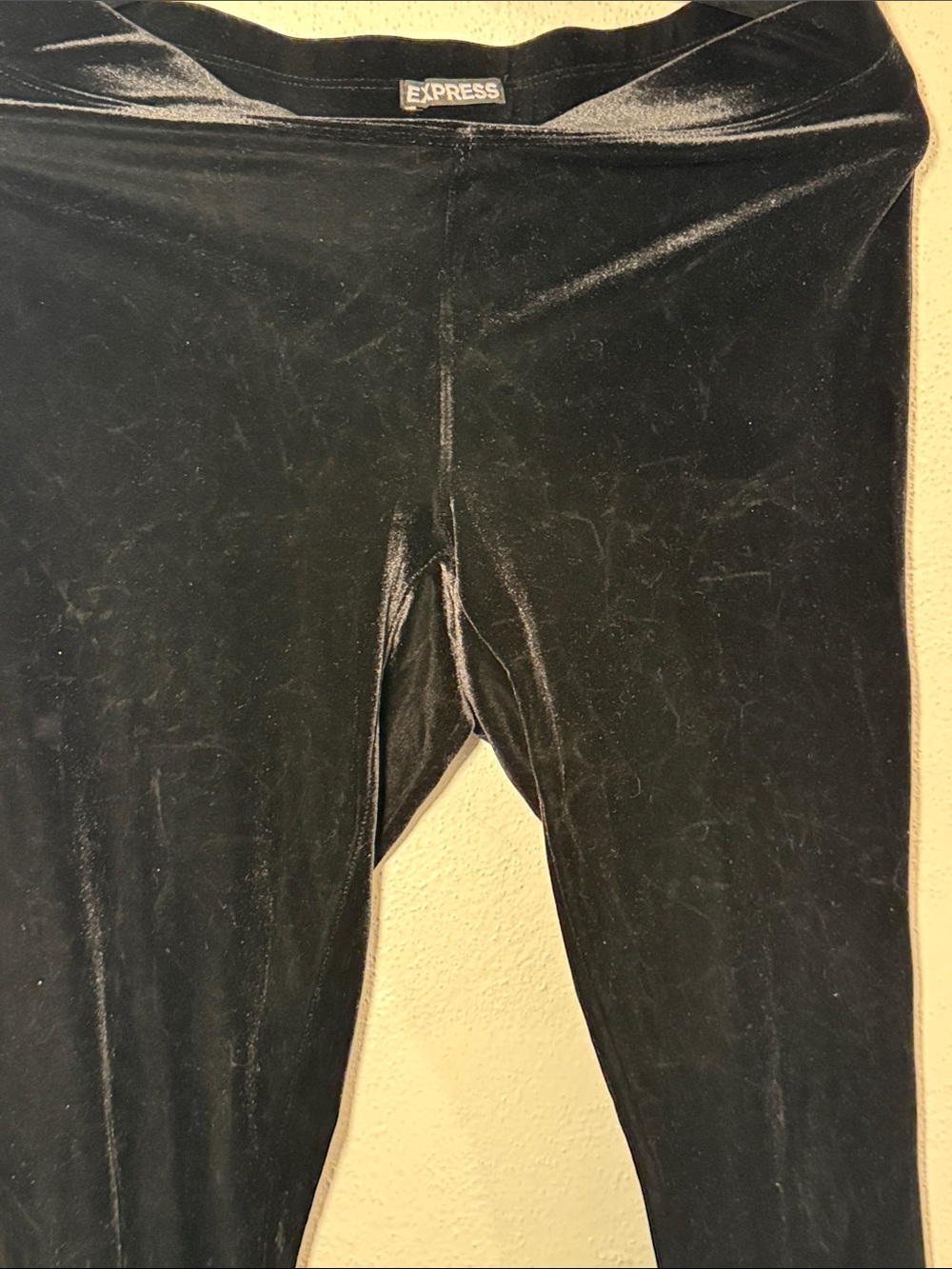 Black Velvet Leggings - Picture 5 of 6